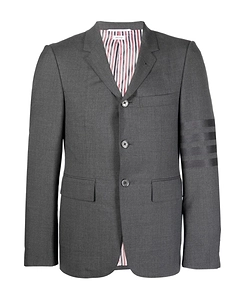 Thom Browne 4-Bar Single-Breasted Blazer