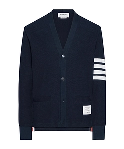 Thom Browne 4 Bar Honeycomb Knit Cardigan