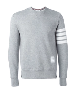 Thom Browne Engineered 4-Bar Crewneck Sweatshirt