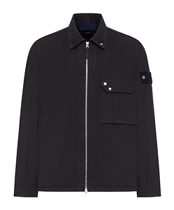 Stone Island Zipped Denim Overshirt