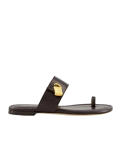 Espresso Flat Sandals