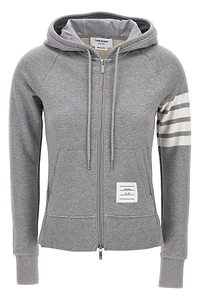 Thom Browne 4-Bar Zip-Up Hoodie