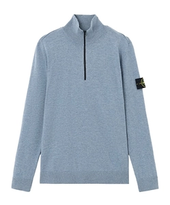 Zip Mock-Neck Sweater