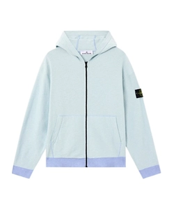 Stone Island Logo Patch Zip Hooded Jacket