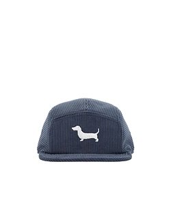 Thom Browne Hector Embroidered Corduroy Baseball Cap