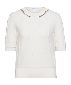 Thom Browne Lace-Trim T-Shirt