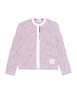 Thom Browne Logo Patch Striped Jacket
