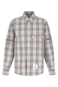 Thom Browne Oversized Plaid Armband Shirt