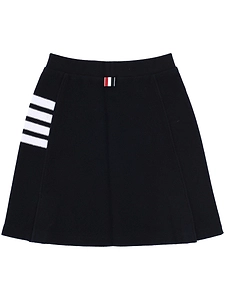 Thom Browne Pique Label Appliqué 4-Bar Mini Skirt
