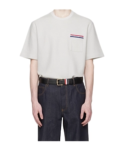 Thom Browne Rwb Embroidered Crewneck T-Shirt
