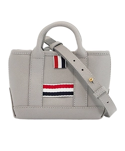 Thom Browne Rwb Stripe Detailed Tote Bag