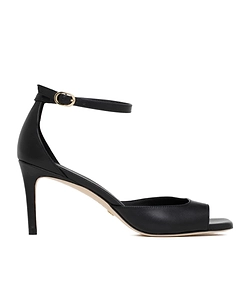 Square-Toed High-Heeled Sandals