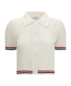 Thom Browne Short Sleeve Buttoned Cardigan