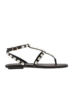 Stuart Weitzman Embellished Pearlita Thong Sandals