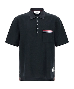 Thom Browne Short Sleeve Polo Shirt