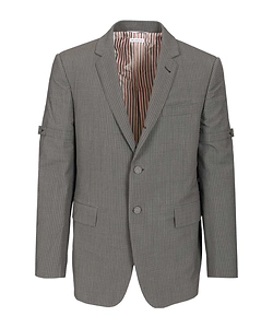 Thom Browne Wide Shoulder Seersucker Blazer