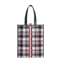 Vertical Rwb-Webbing Stripe Tote Bag