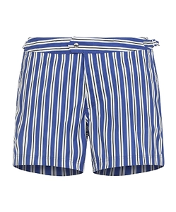 Tom Ford Buckle Detail Striped Swim Shorts