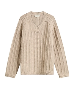 Sussex Wool Knit Long-Sleeved Sweater