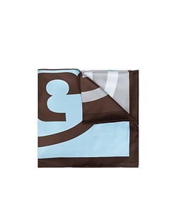 Tory Burch Colorblock Logo Neckerchief