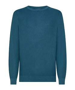Piqu-Weave Cotton Sweater