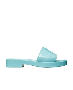 Tory Burch Eleanor Logo Plaque Jelly Slides
