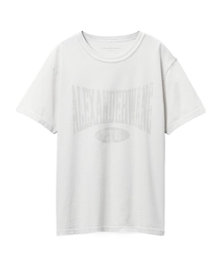 T By Alexander Wang Distressed Logo Printed Dirty Effect T-Shirt