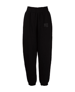 Alexander Wang Logo Printed Elasticated Waist Pants
