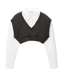 Layered Knitted Vest