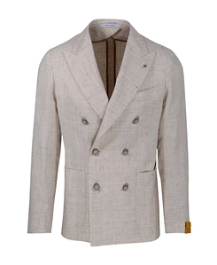 Double-Breasted Button Blazer