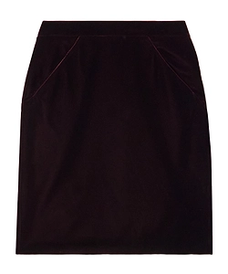 Velvet Mini Skirt