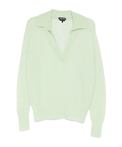 V-Neck Collared Sweater