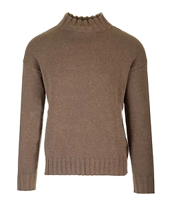 High-Neck Wool Jumper