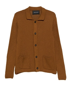 Long-Sleeved Knitted Cardigan
