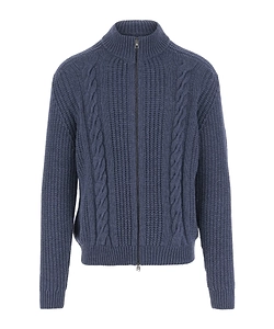 Tagliatore Long-Sleeved Zip-Up Cardigan