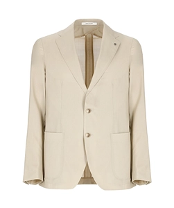 Tagliatore Brooch Detailed Straight Hem Tailored Blazer