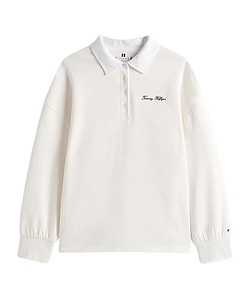 Collared Buttoned Polo Top