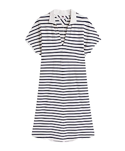 Fit And Flare Midi Polo Dress