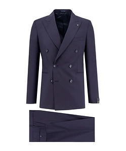 Tagliatore Double-Breasted Peak-Lapel Blazer