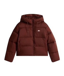 Long-Sleeved Hooded Cotton Jacket