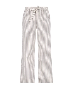 Stripe-Pattern Pajama Trousers