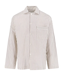 Striped Organic Cotton Pajama Shirt
