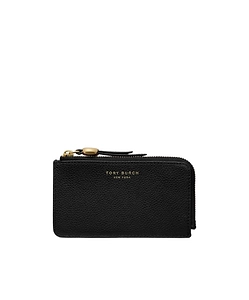 Tory Burch Logo Detailed Zipped Card Holder