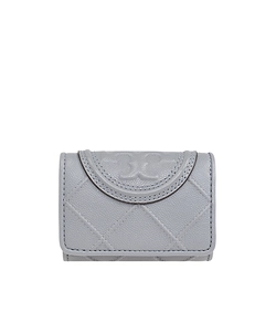 Double T-Embossed Leather Wallet