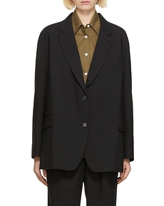 Logo Lapel Blazer