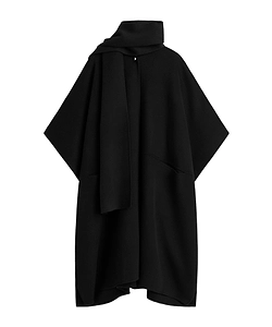 TotÊMe Scarf-Detailed Short-Sleeved Cape