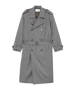 Long-Sleeved Trench Coat
