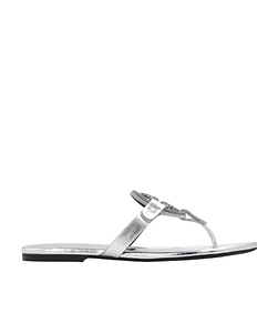Tory Burch Miller Logo Plaque Thong Sandals