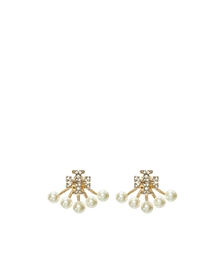 Kira Pearl Front-Back Earrings