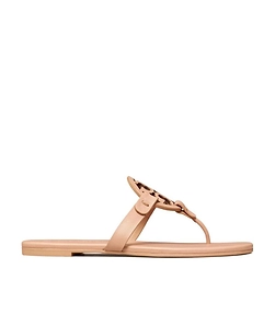 Tory Burch Miller Logo Plaque Flat Sandals